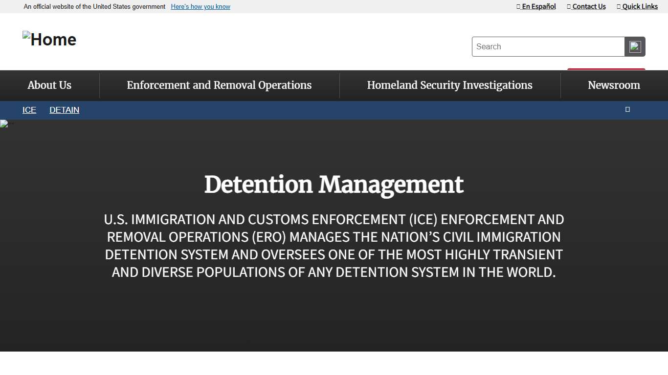 Detention Management ICE